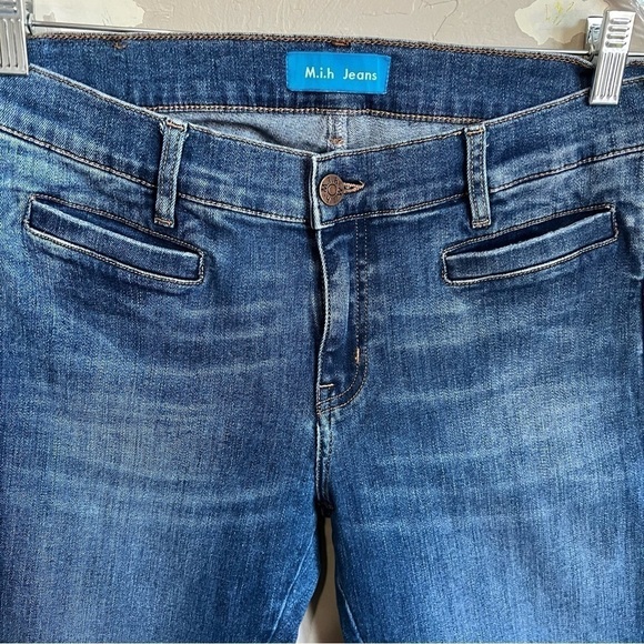 M.I.H Paris Jean Mid Rise Cropped Slim Denim Jeans - Picture 5 of 11